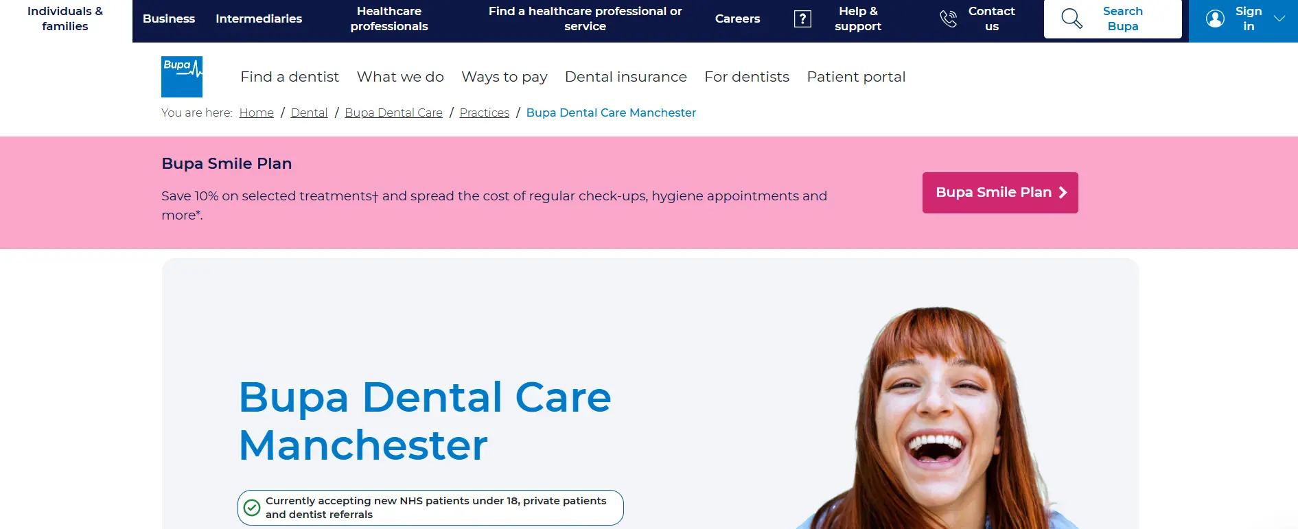 bupa care manchester