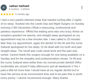 nathan-helliwell-review-on-night-and-day-dental-emergency-services