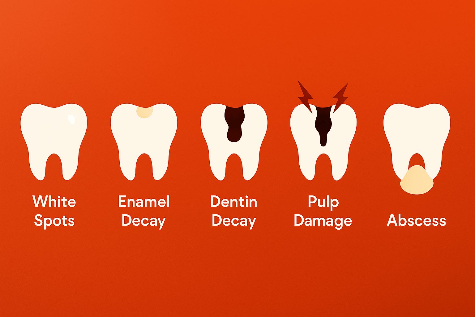 5 Stages of Tooth Decay