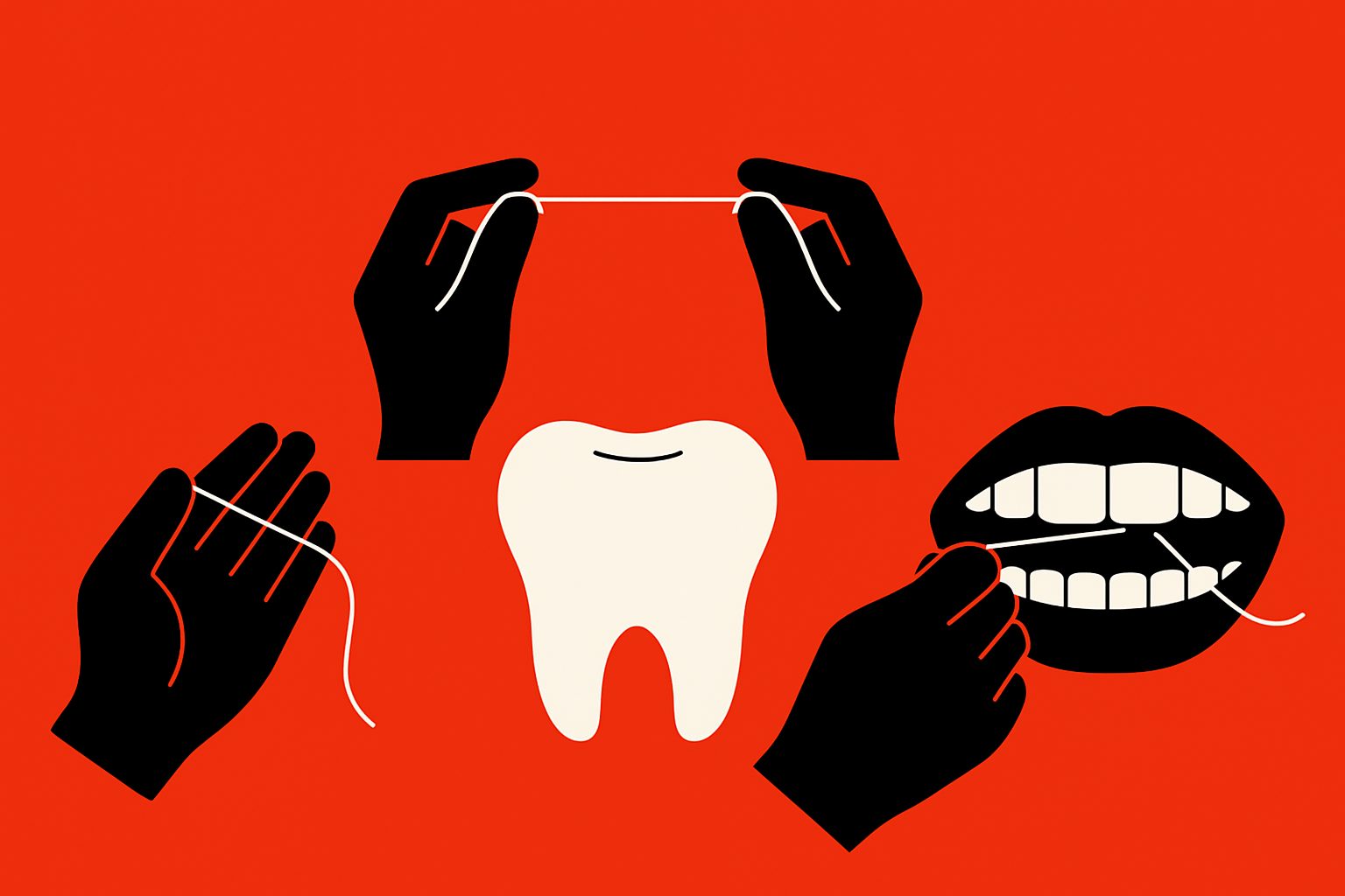 Correct Way to Floss Your Teeth