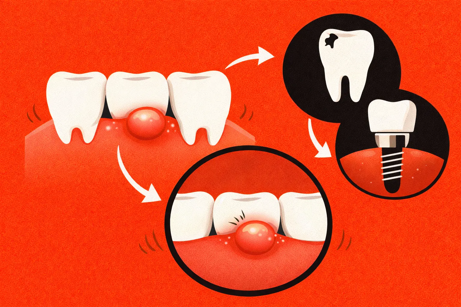 common causes of a painless lump on gum