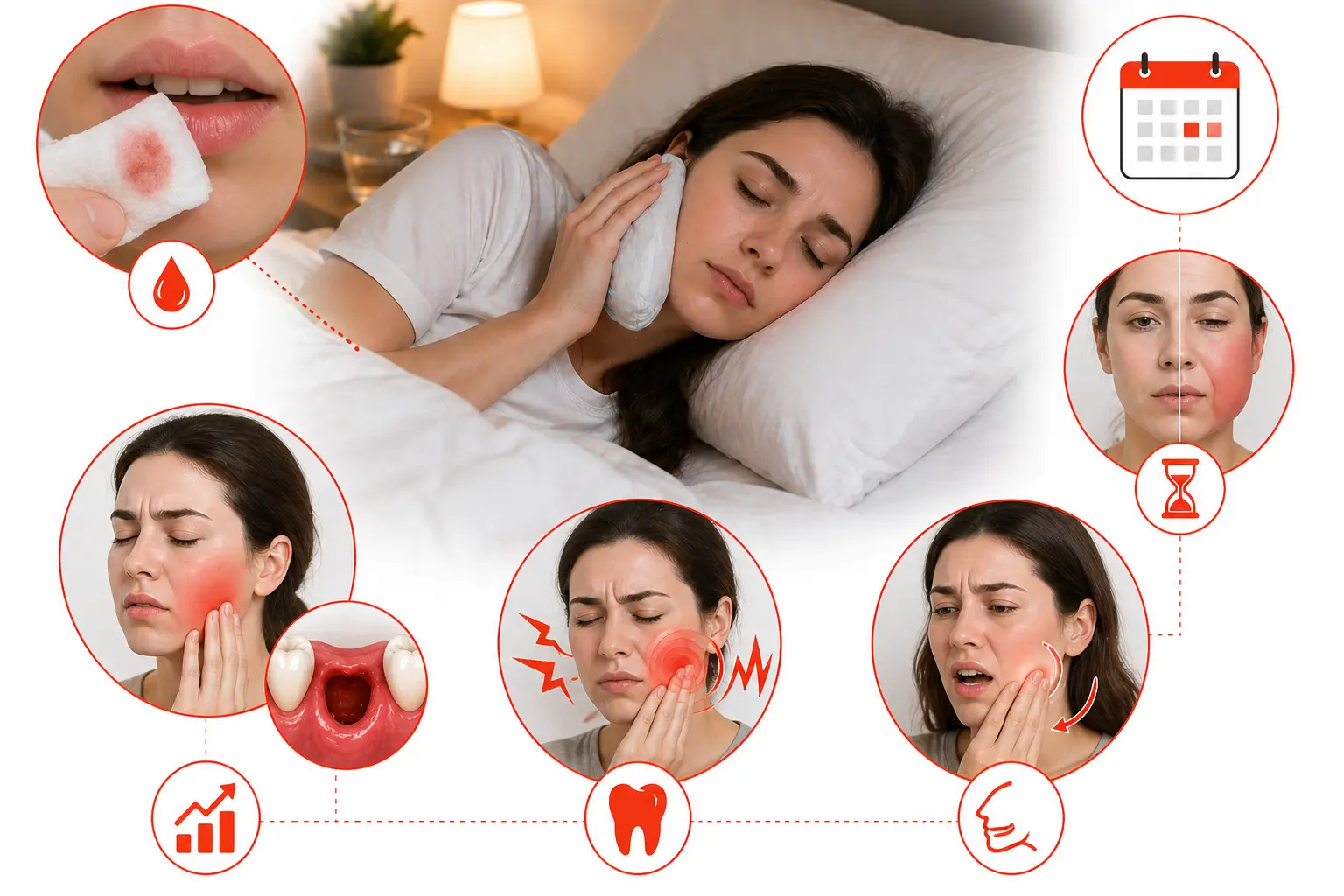 what should i expect during the first night after tooth extraction