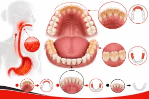 which specific teeth are affected by acid reflux the most