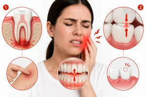 why does a root-treated tooth hurt specifically when biting
